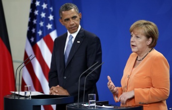 Обама обсудил с Меркель ситуацию в Украину и Сирии