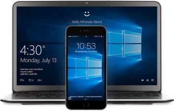 Пользователи Windows 10 могут входить в систему с помощью iPhone
