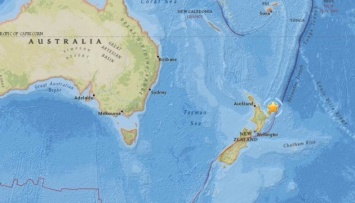 Сильное землетрясение у берегов Новой Зеландии