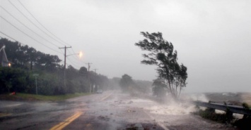 Обнаженный американец вышел встречать ураган: слабоумие и отвага (видео)