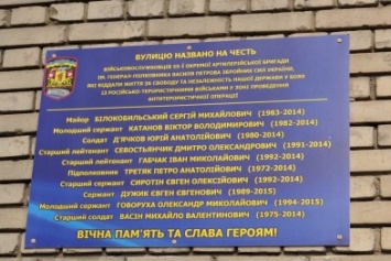 В Запорожье открыли мемориальную доску погибшим воинам 55-й артбригады, - ФОТО