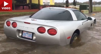 Печальное зрелище: Chevrolet Corvette, ставший жертвой урагана Мэтью