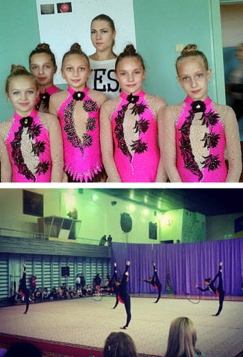 Криворожские гимнастки достойно выступили на чемпионате области (фото)