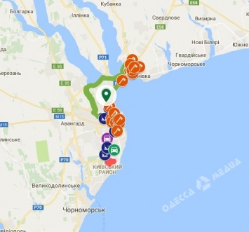 Одесситы в Google создали карту последствий стихии в городе