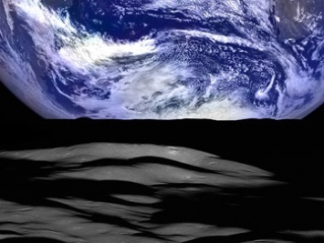 Японцы показали восход Земли из-за лунного горизонта (ВИДЕО)