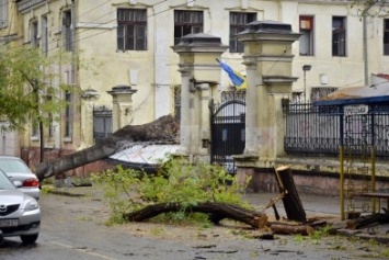 Центр Одессы серьезно пострадал от разрушений из-за непогоды (ФОТО)