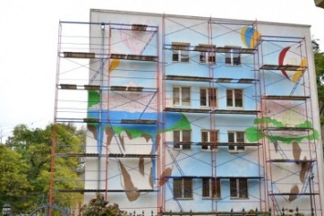 «Сепаратисты» украшают стену общежития Одесской академии связи (ФОТО)