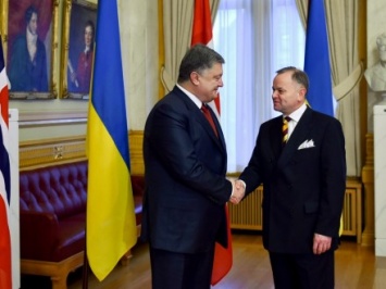 П.Порошенко обсудил с президентом парламента Норвегии ситуацию на Донбассе и деоккупацию Крыма