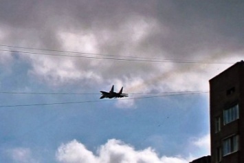 Над Краматорском летают военные самолеты