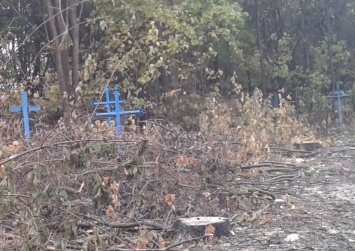 На Полтавщине изуродовали кладбище (фото)