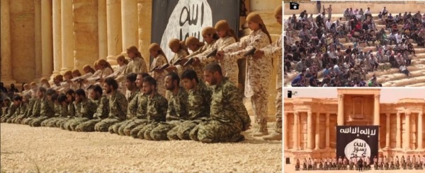 «Исламское государство» опубликовало шокирующее видео казни 25 солдат из Сирии