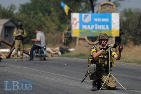Силы АТО отбили атаку боевиков на блокпост в Марьинке