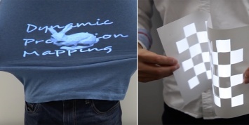 Видеофакт: японцы разработали проекции, прилипающие к футболкам
