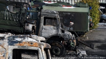 В Бремене сгорели 15 грузовиков бундесвера