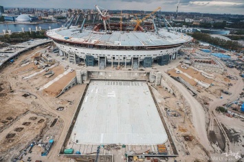 Выкатное поле «Зенит-Арены» проведет зиму снаружи стадиона