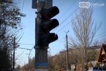 В части Славянска не регулируется дорожное движение