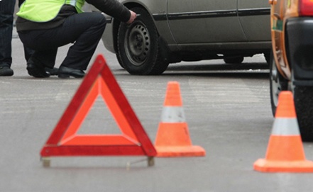 ДТП в Киеве: полицейский автомобиль столкнулся с маршруткой