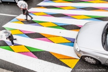 В Мадриде пешеходные переходы превратили в яркие арт-объекты (фото)