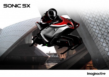 Новый летающий мотоцикл Sonic SX - на этот раз концепт из Канады