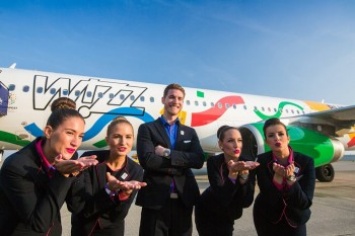 Wizz Air раскрасила самолет в "олимпийскую" ливрею (фото)