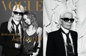 Дочь Джонни Деппа снялась вместе с Карлом Лагерфельдом для Vogue