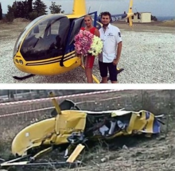 На разбившемся вертолете в Крыму была Волочкова