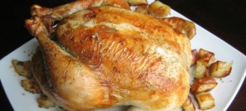 Курица с айвой в духовке - рецепт
