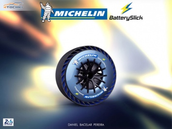 Michelin BatterySlick - уникальные шины с батарейками для Bentley 9