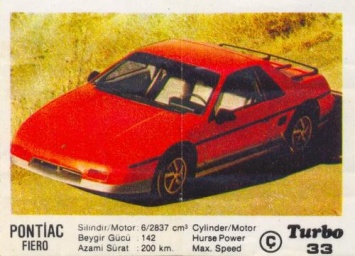 Необычный янки: Pontiac Fiero с вкладыша Turbo №33