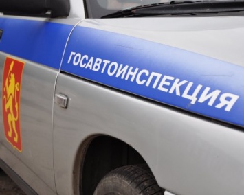 На севере Красноярского края в ДТП попало авто ГИБДД