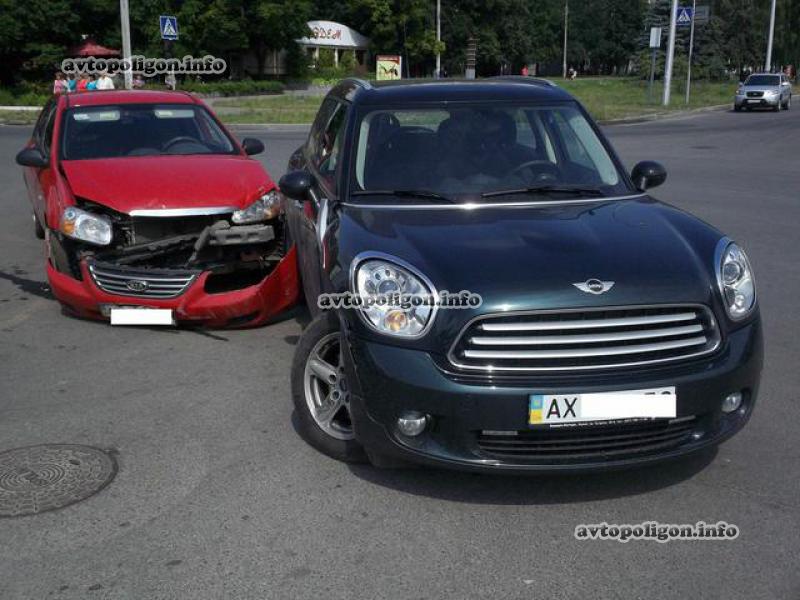 ДТП в Харькове: в столкновении KIA Cerato с MINI Cooper пострадали два человека. ФОТО