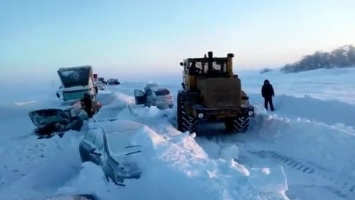 В Запорожской области из снежного плена спасли 7 человек