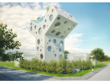 Голландский архитектор представил концепт необычного Y-образного дома