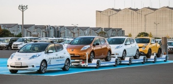 Nissan разработал автономные буксировщики для перевозки автомобилей