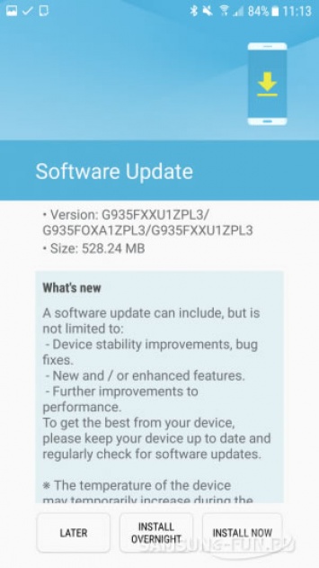 Samsung выпустила обновление программы бета-тестирования Android 7.0 Nougat для Galaxy S7 и Galaxy S7 edge