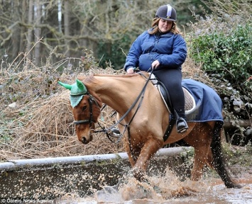 Сеть шокировали фото измывательств толстой девушки над тощей лошадкой
