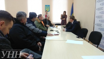 К управлению юстиции в Кропивницком активисты принесли тыкву