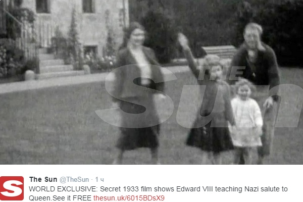СМИ опубликовали видео с «нацистским» приветствием королевы Елизаветы II