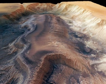 Ученые: Большие каньоны и кратеры на Марсе могли возникнуть при изменении климата