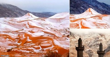В пустыне Сахара выпал снег - в первый раз за 37 лет