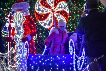 Красота новогодней Одессы: иллюминация и елки (фоторепортаж)