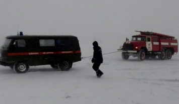 На Одесчине сотня авто застряли в пробке из-за непогоды