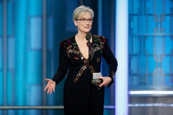 Мэрил Стрип на церемонии "Золотой глобус" раскритиковала Трампа за пародию на журналиста-инвалида