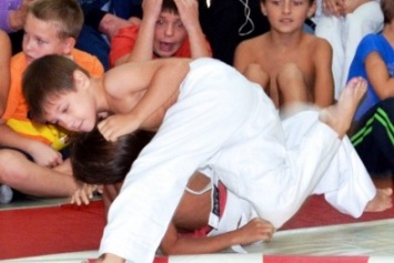 В Гаспре провели турнир по сумо среди малышей