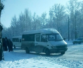 В Мелитополе микроавтобус в центре города сбил пешехода