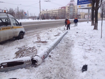 На ул. Малиновского в Киеве не работают светофоры из-за ДТП с бетоновозом