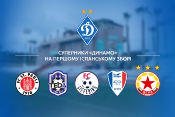 Полный список контрольных матчей «Динамо» на первом сборе