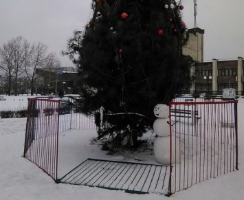 На Старый Новый год в Николаеве украли Деда Мороза, разбили голову Снеговику