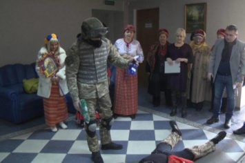 В Запорожской области волонтеры пришли щедровать к мэру