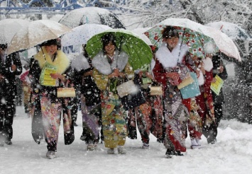 Семь человек погибли в различных районах Японии в результате инцидентов, вызванных самыми сильными за нынешнюю зиму снегопадами